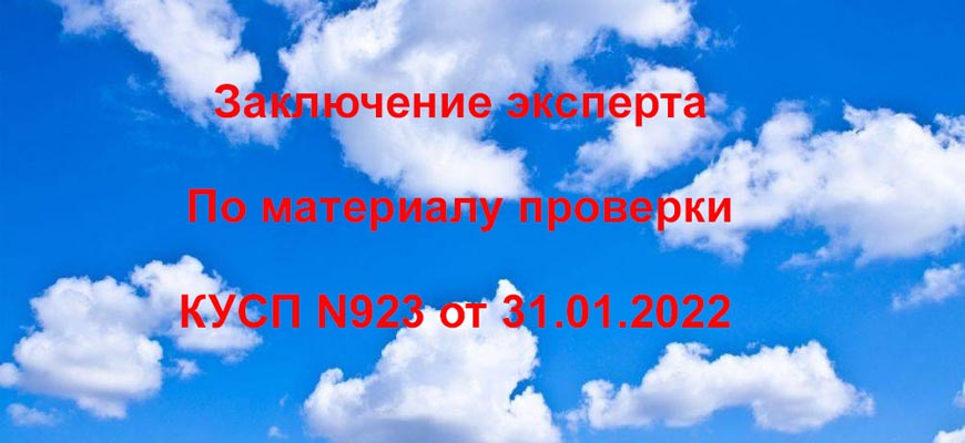 Заключение эксперта по СПК "Орбита"
